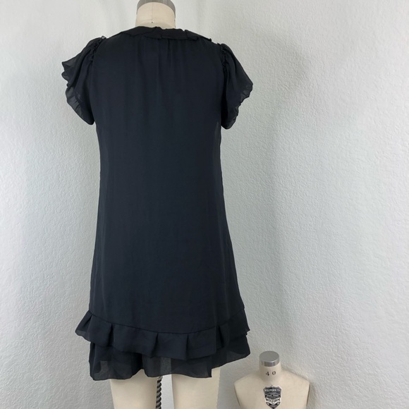 O'2nd Jeweled Pleated Origami Ruffle Mini Dress - Picture 5 of 8